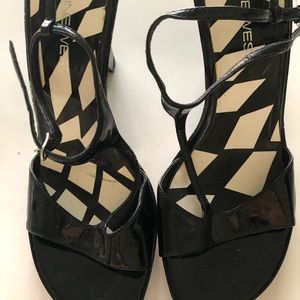 Vintage Ankle strap clear heels